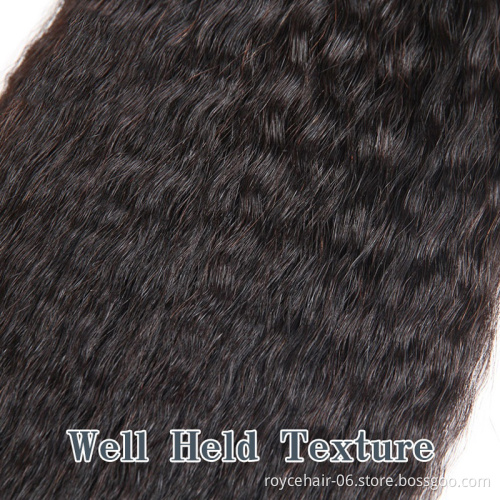 High Quality 18 Inch Peruvian Virgin Cuticle Human Hair Weaving Weft  Kinky Straight Weave Hair